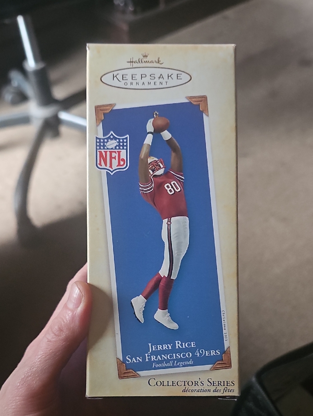 Hallmark Keepsake Jerry Rice San Francisco 49ers Ornament - Red & White